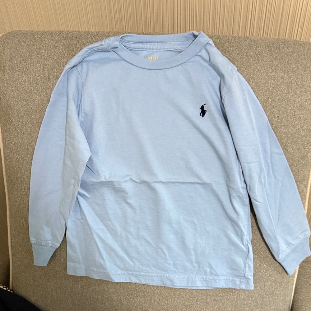 Polo by Ralph Lauren Kids Sky Blue Long Sleeve Tee